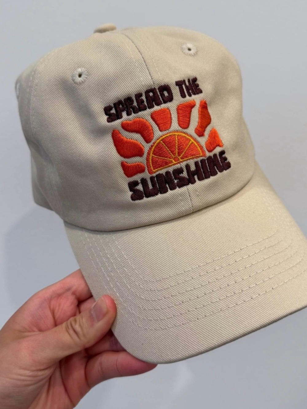 Sweetgreen โSpread the Sunshineโ Embroidered Baseball Cap